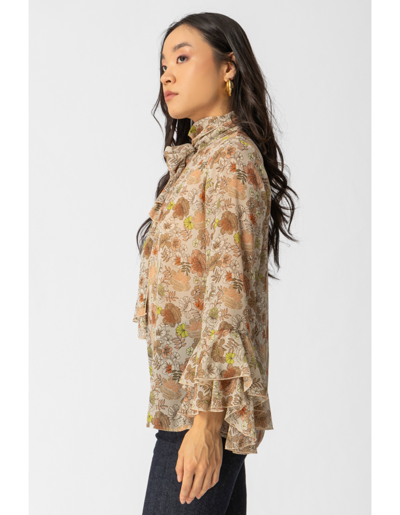 Μπλούζα διαφάνεια εμπριμέ Felix