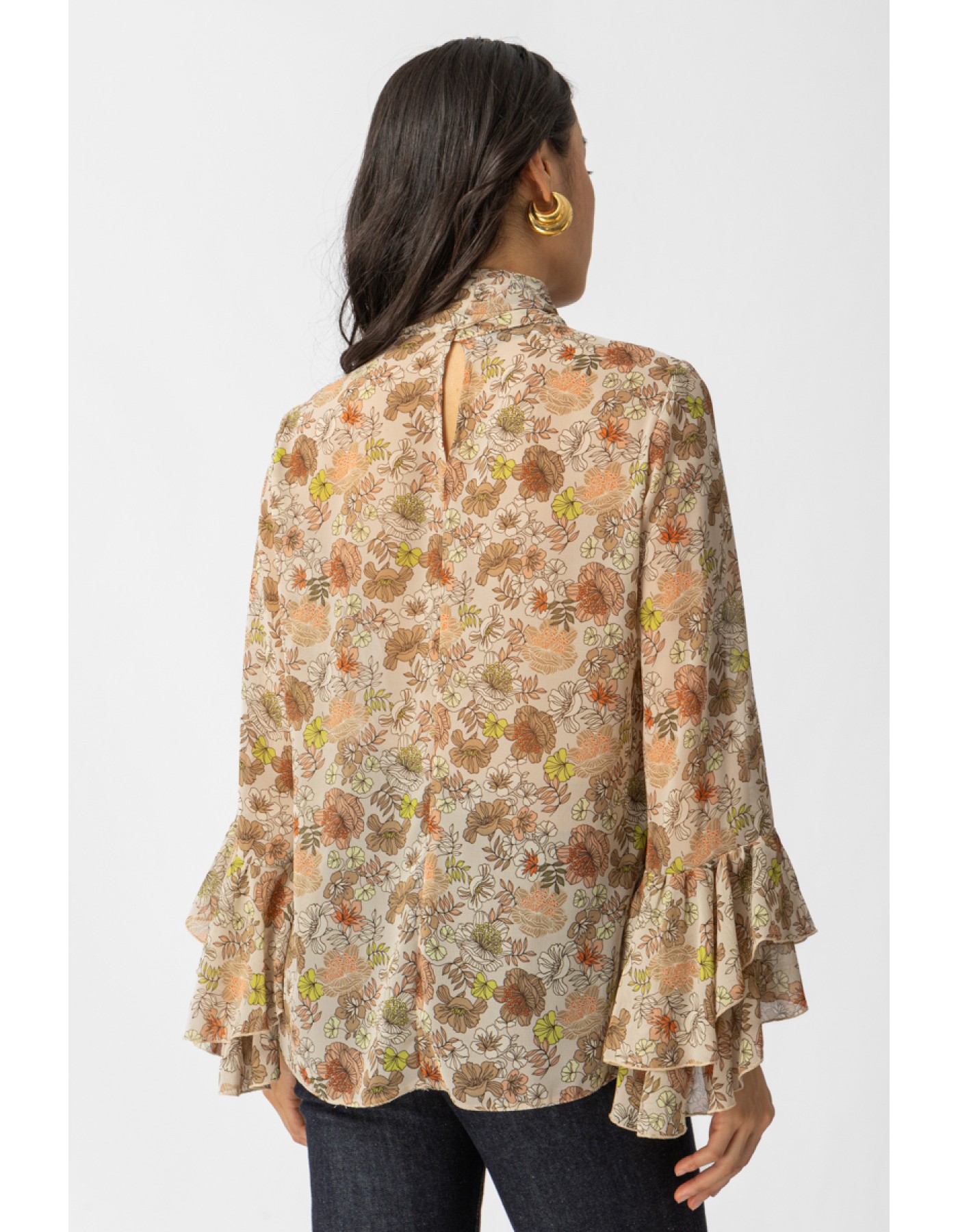 Μπλούζα διαφάνεια εμπριμέ Felix