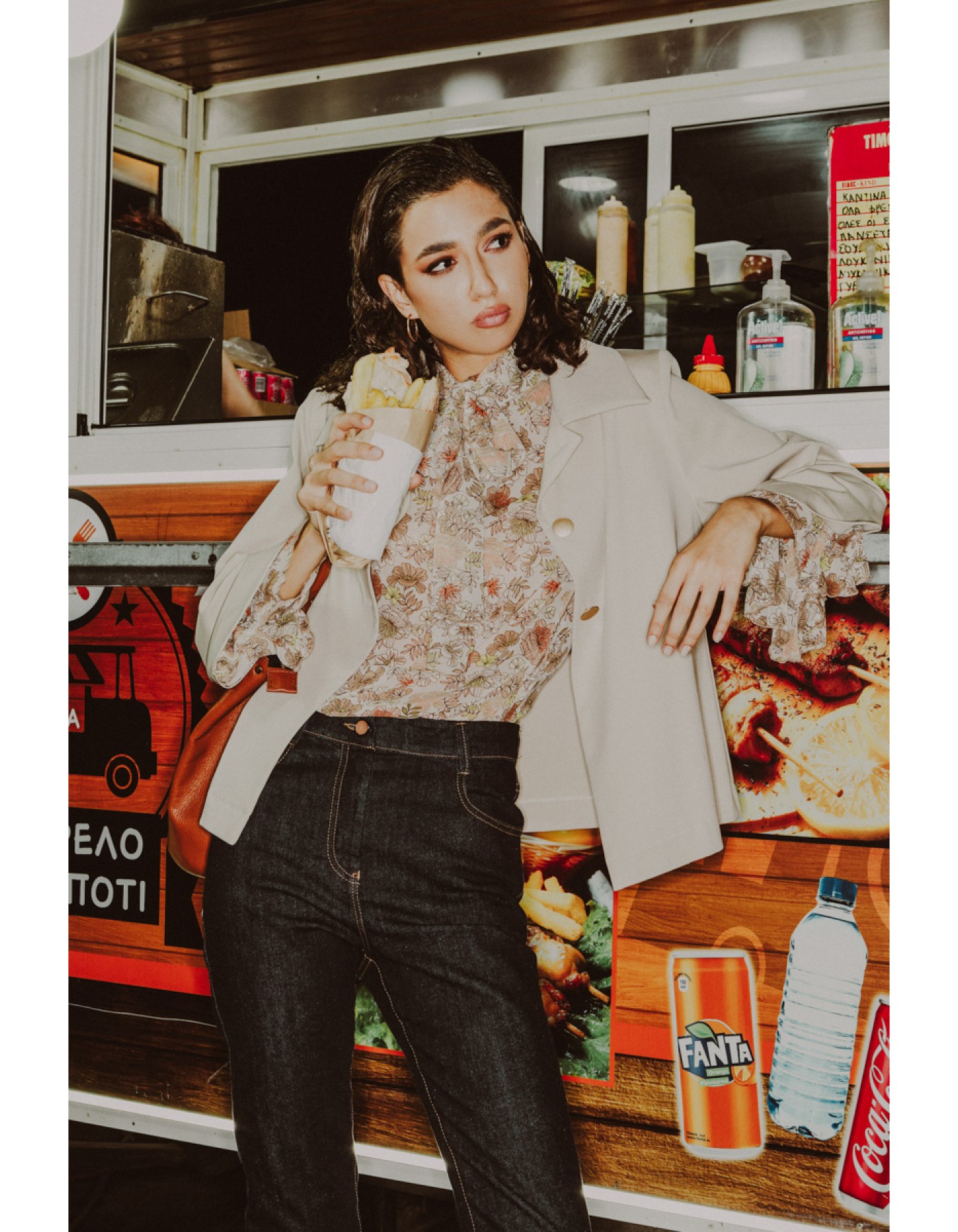 Μπλούζα διαφάνεια εμπριμέ Felix