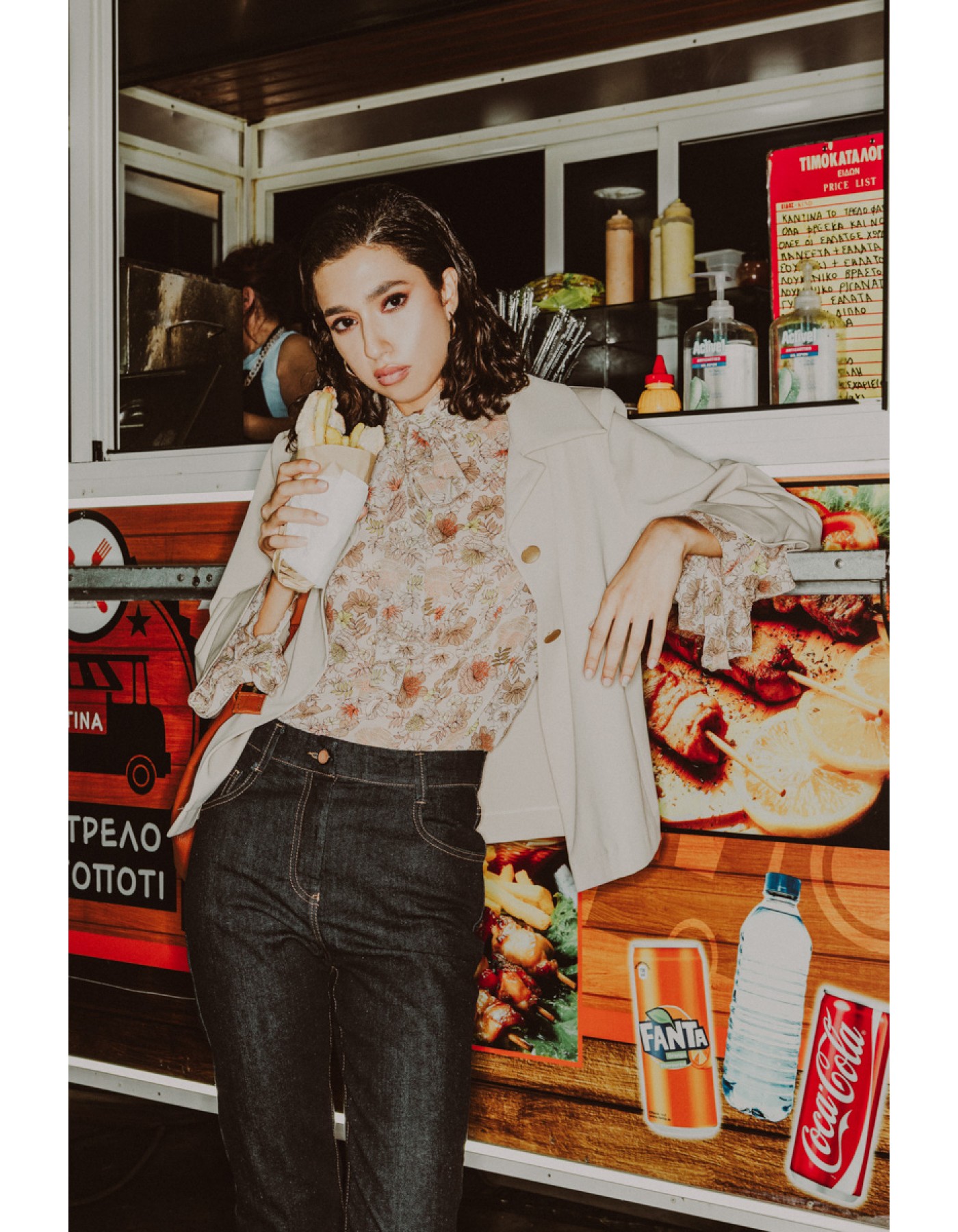 Μπλούζα διαφάνεια εμπριμέ Felix