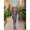 Μπλούζα εμπριμέ σατέν Florence