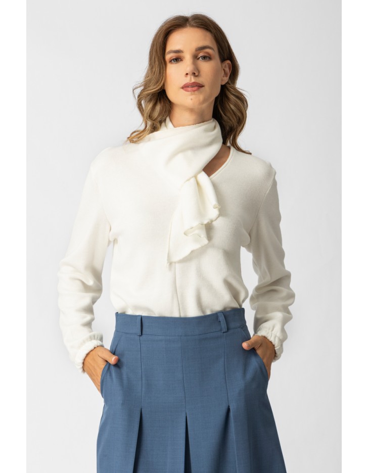 Μπλούζα πλεχτή φουλάρι