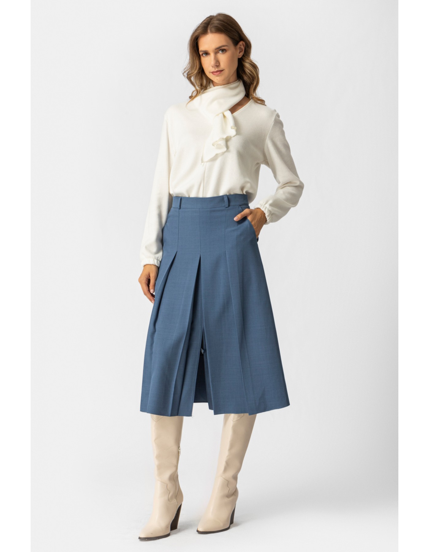 Μπλούζα πλεχτή φουλάρι