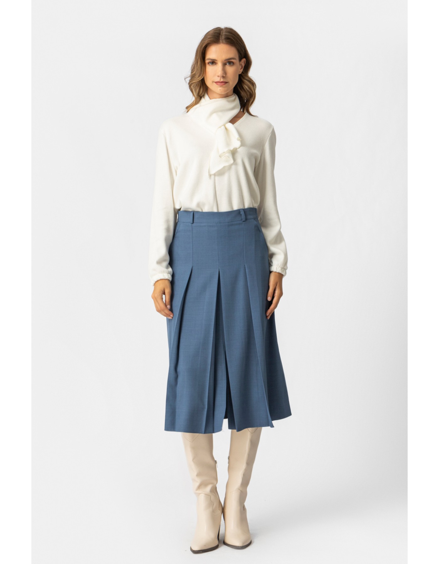 Μπλούζα πλεχτή φουλάρι