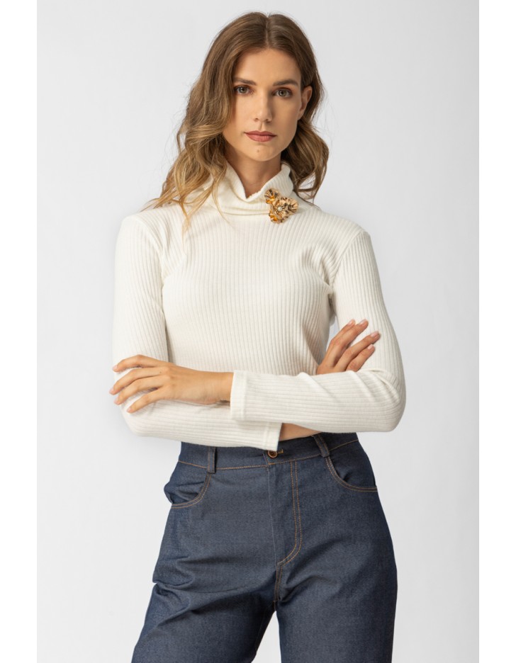 Μπλούζα Πλεχτή rib Ζιβάγκο Ginger