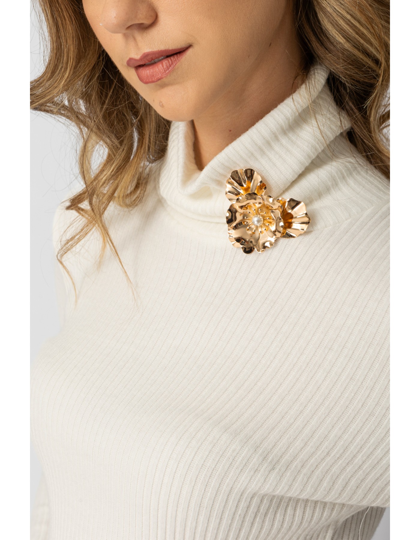 Μπλούζα Πλεχτή rib Ζιβάγκο Ginger Μπλούζα Πλεχτή rib Ζιβάγκο Ginger