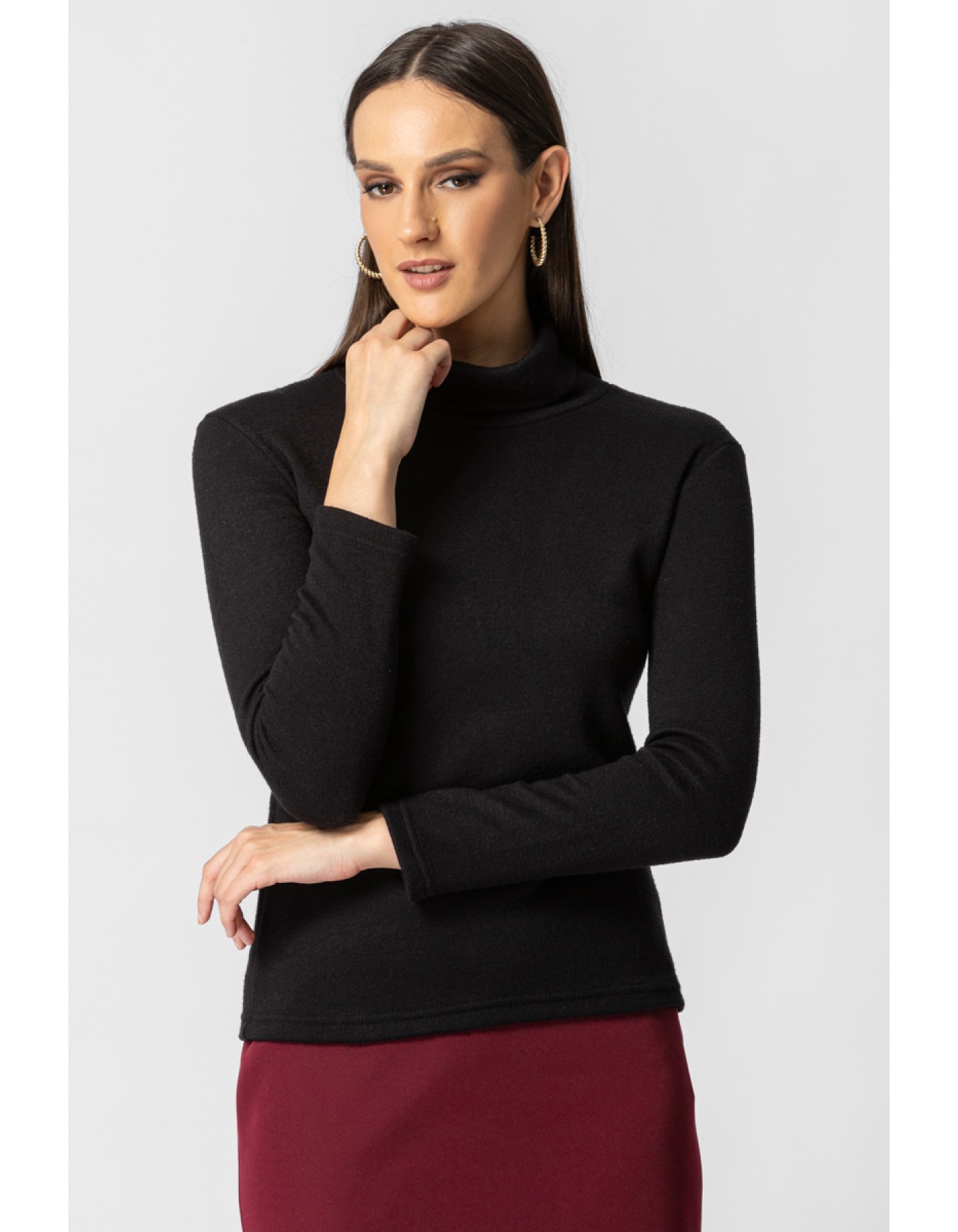 Μπλούζα πλεχτή ζιβάγκο_Ginger Μπλούζα πλεχτή ζιβάγκο_Ginger