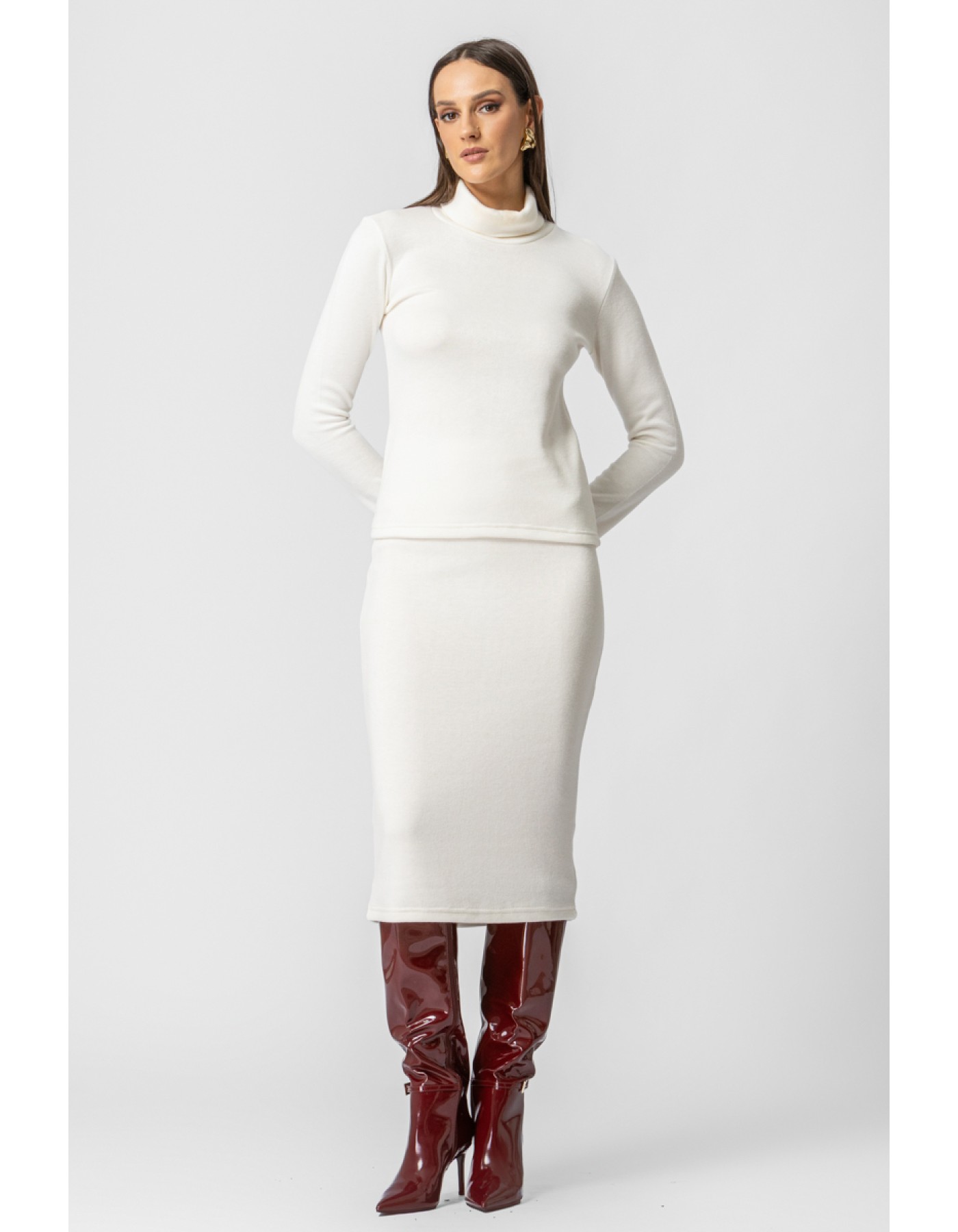 Μπλούζα πλεχτή ζιβάγκο_Ginger Μπλούζα πλεχτή ζιβάγκο_Ginger