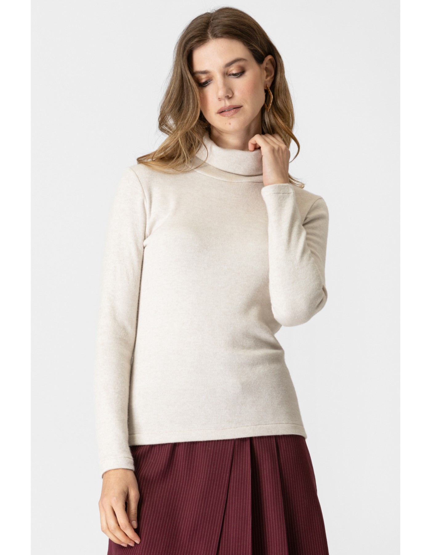 Μπλούζα πλεχτή ζιβάγκο_Ginger Μπλούζα πλεχτή ζιβάγκο_Ginger