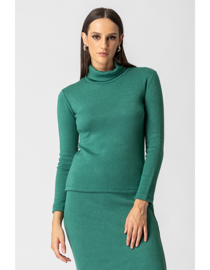 Μπλούζα πλεχτή ζιβάγκο_Ginger Μπλούζα πλεχτή ζιβάγκο_Ginger