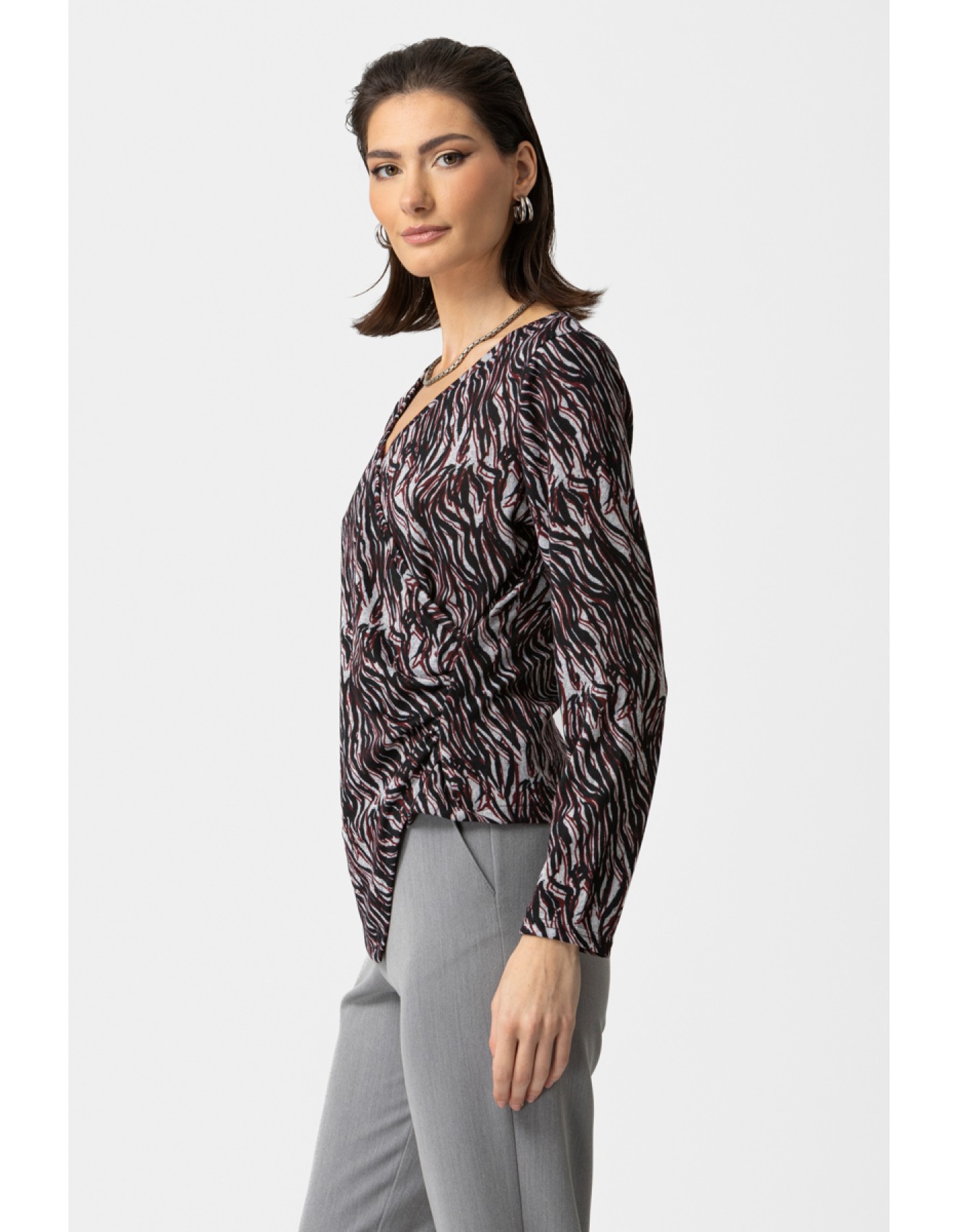 Μπλούζα κρουαζέ πλεχτή Nandia