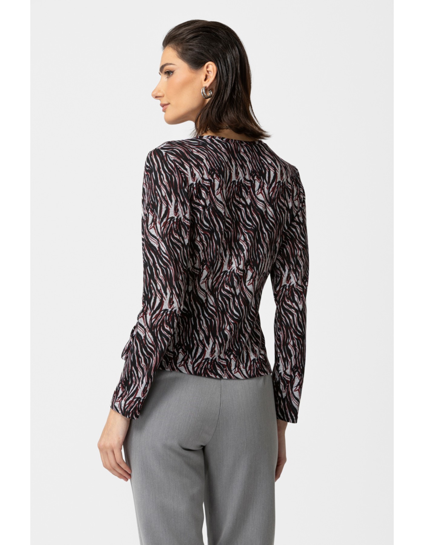 Μπλούζα κρουαζέ πλεχτή Nandia