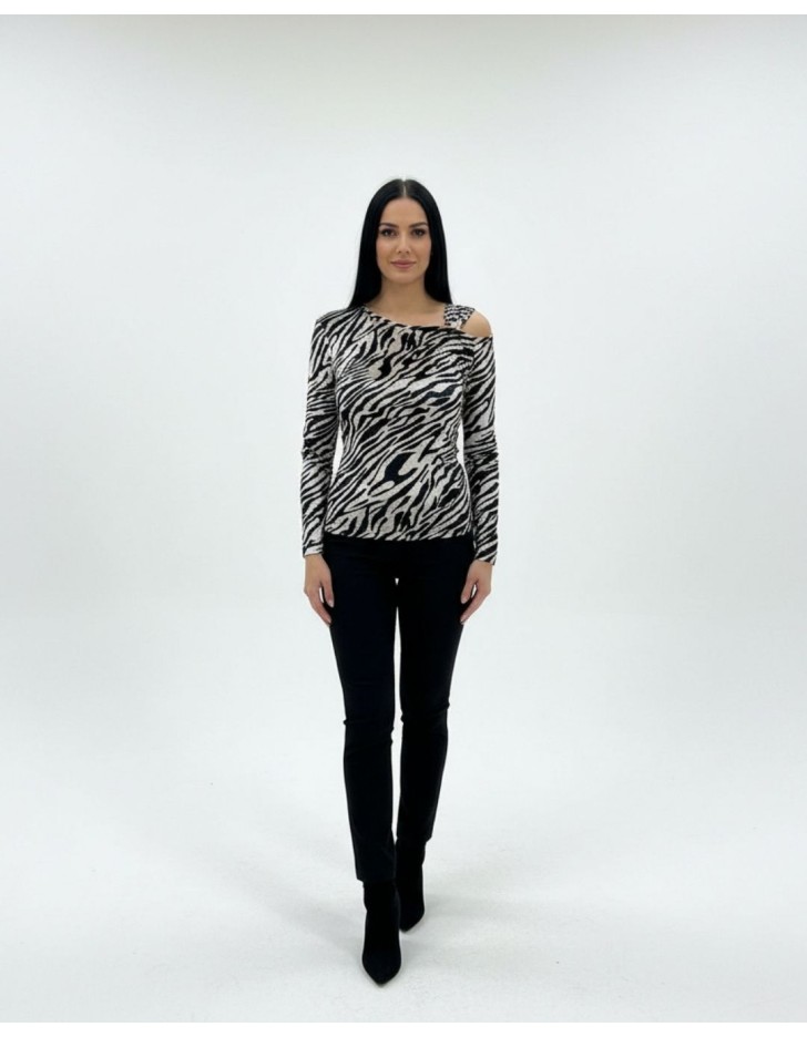 Μπλούζα βελούδο Zebra
