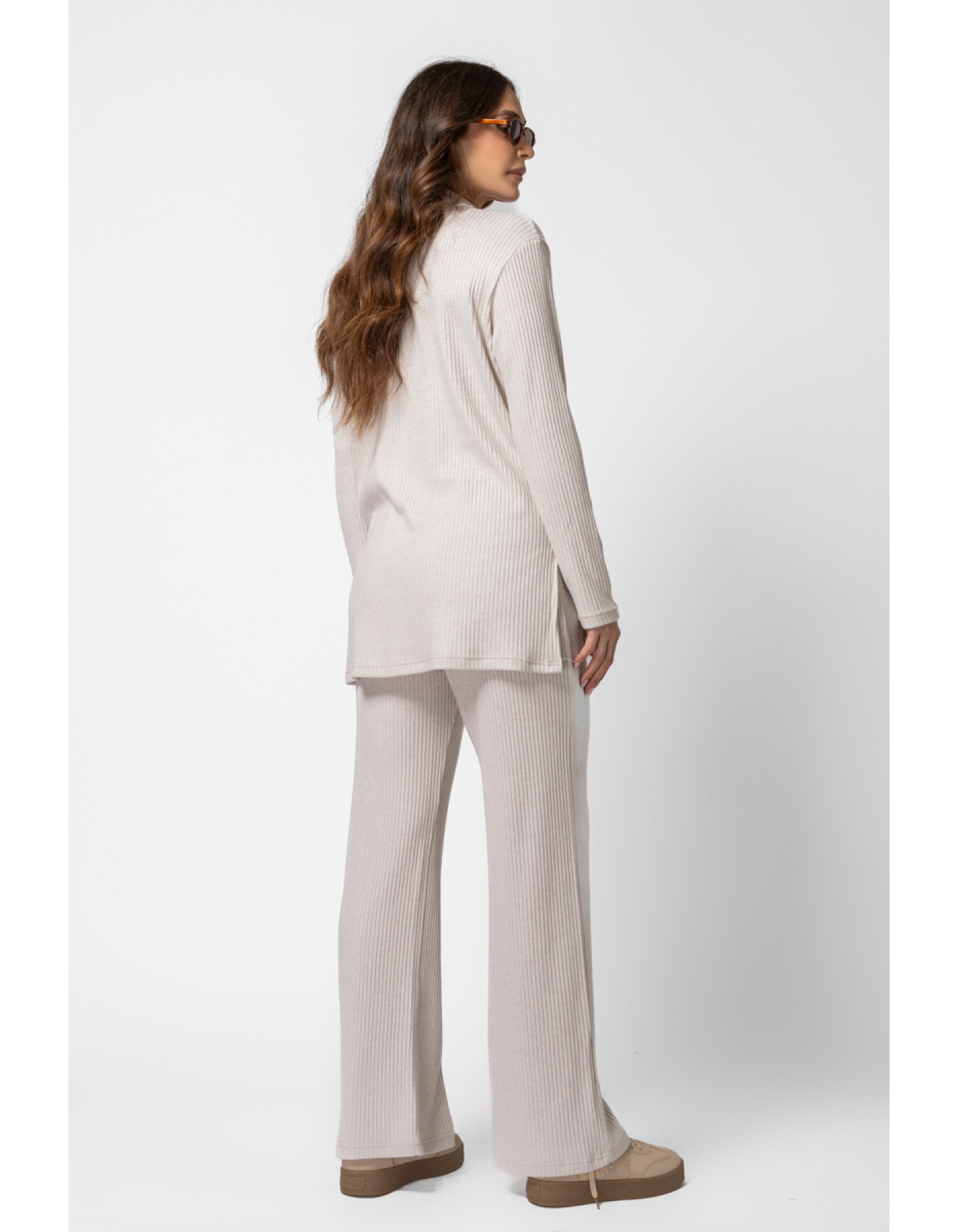 Μπλούζα Rib Γιακάς