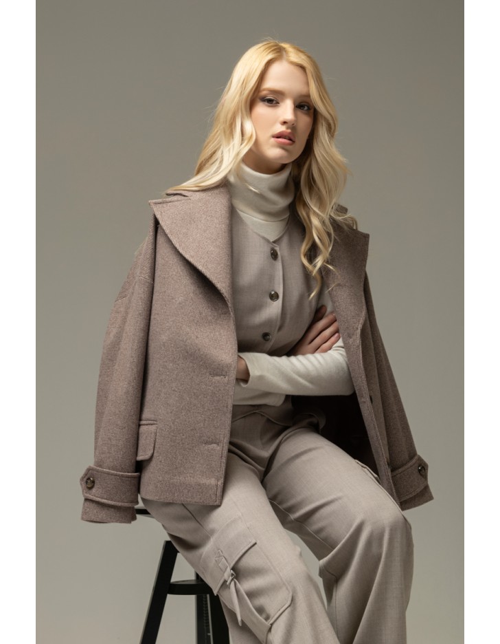 Παλτοζακέτα καρώ