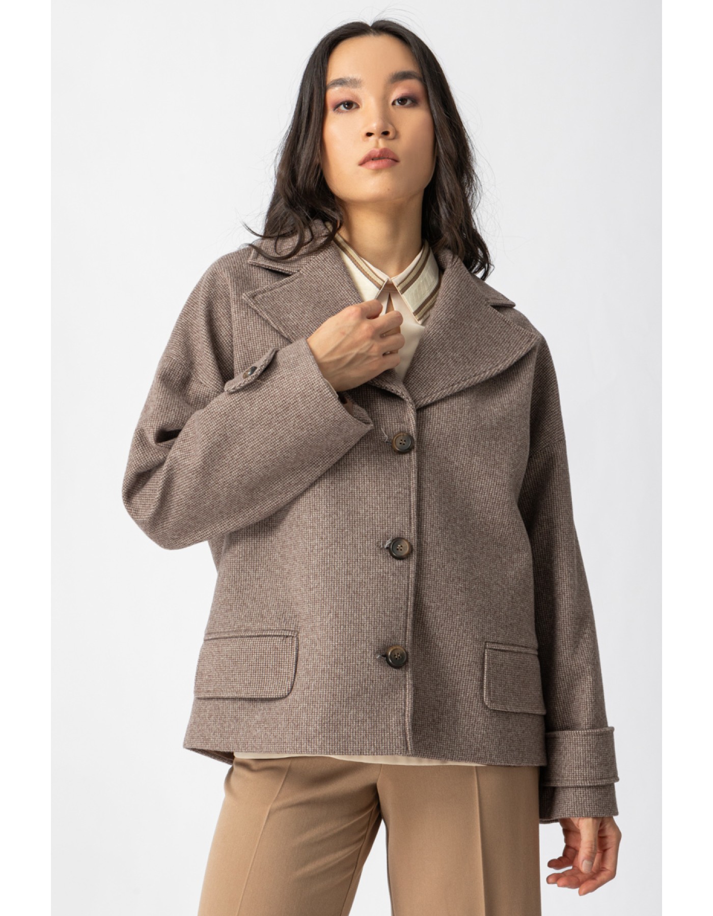 Παλτοζακέτα καρώ