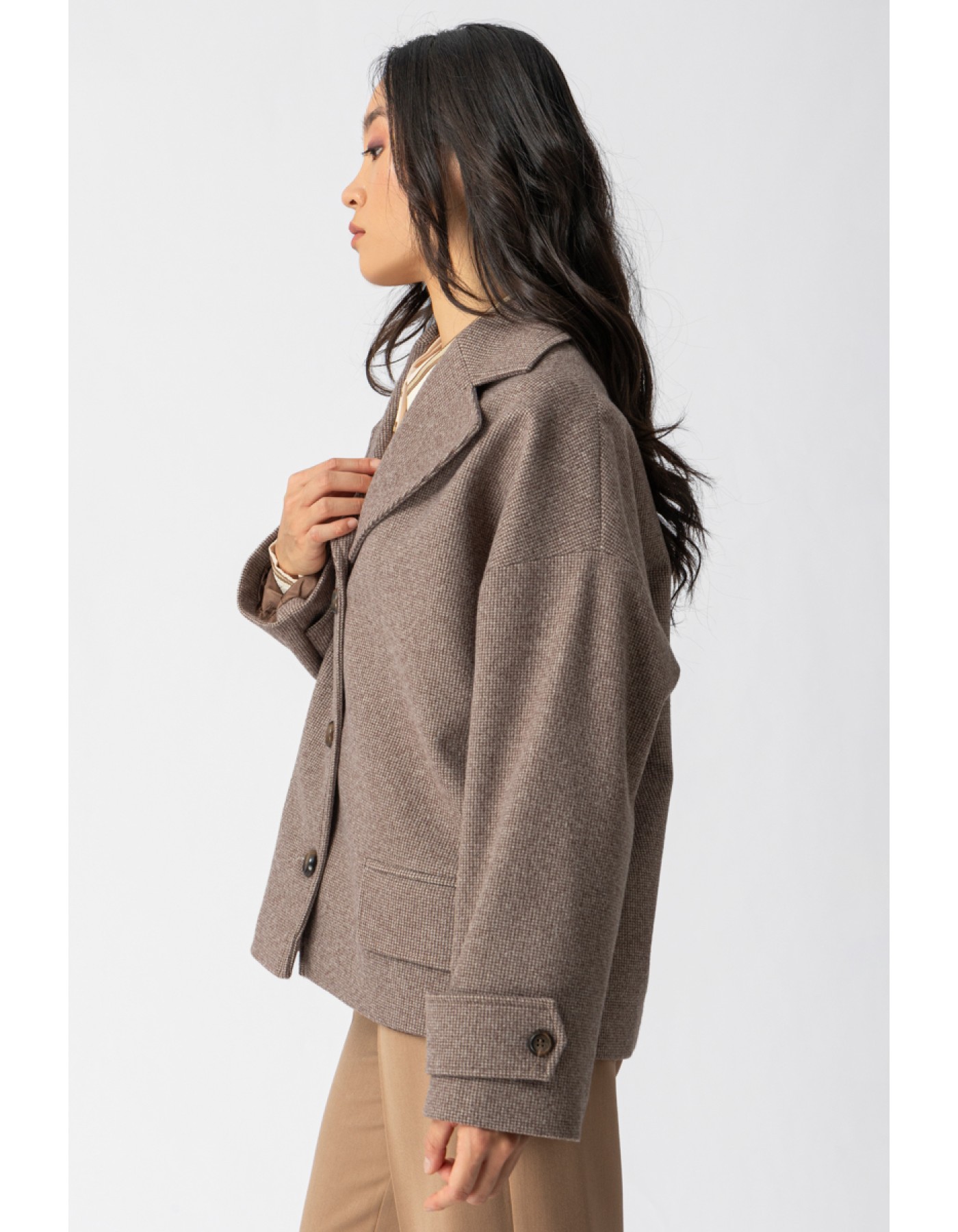 Παλτοζακέτα καρώ