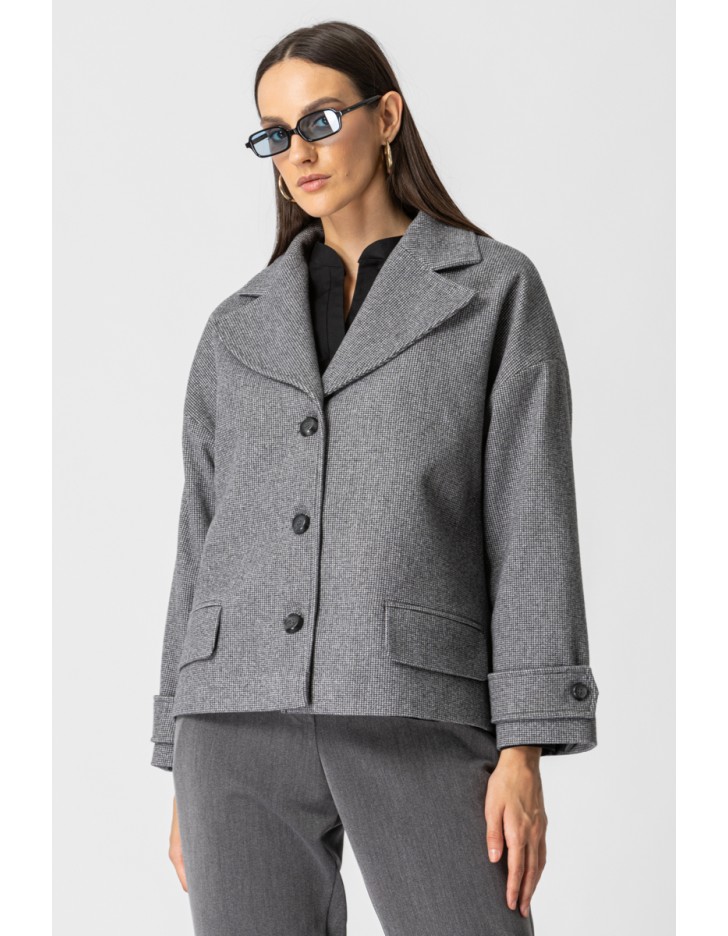 Παλτοζακέτα καρώ Παλτοζακέτα καρώ