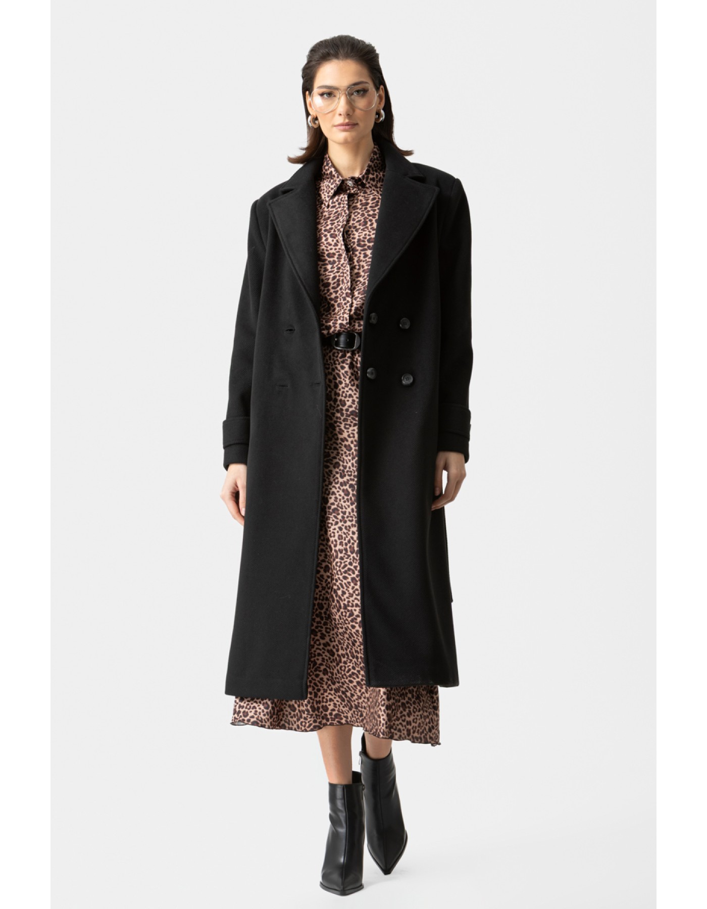 Παλτό διαγωνάλ Cashmere touch