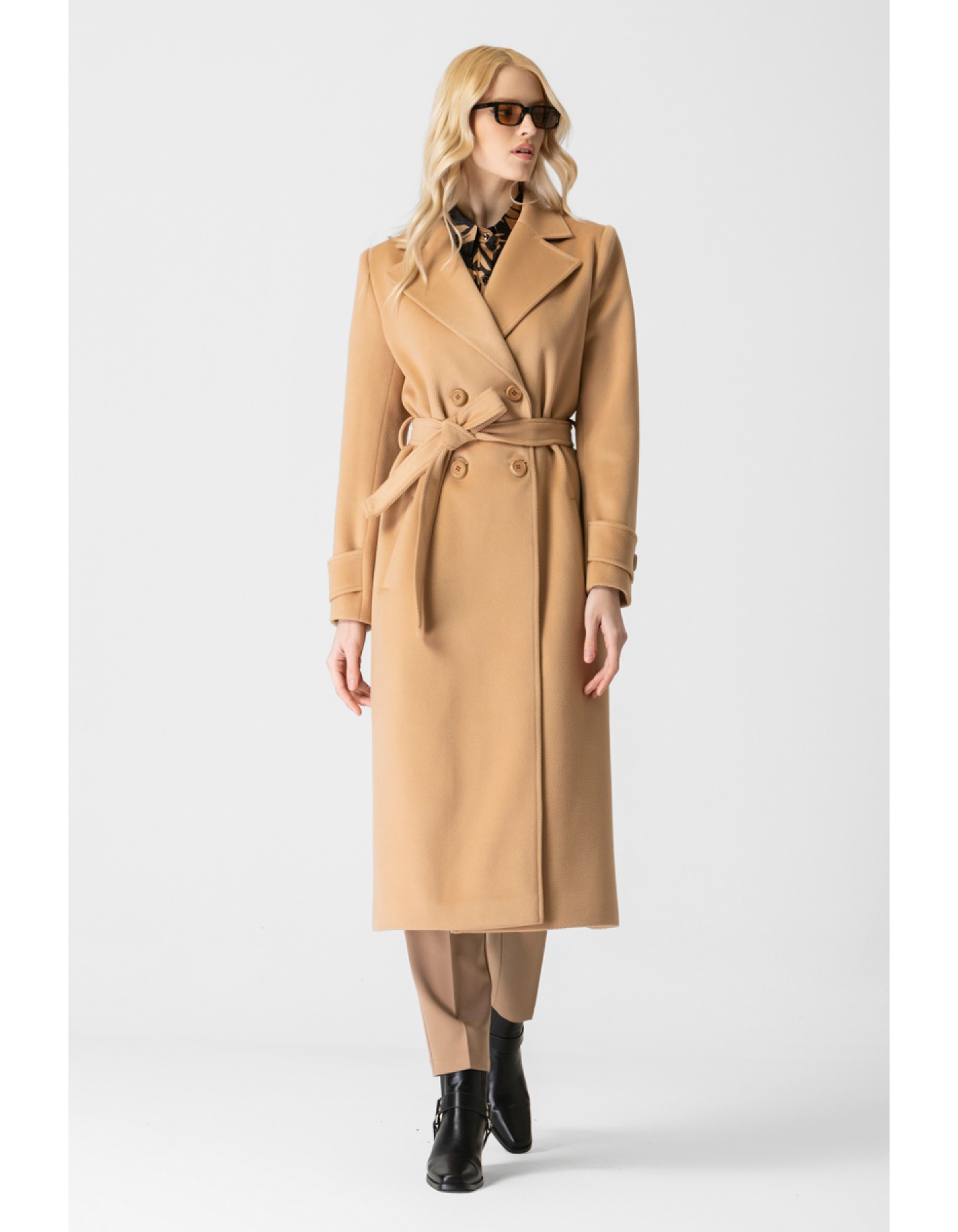 Παλτό διαγωνάλ Cashmere touch