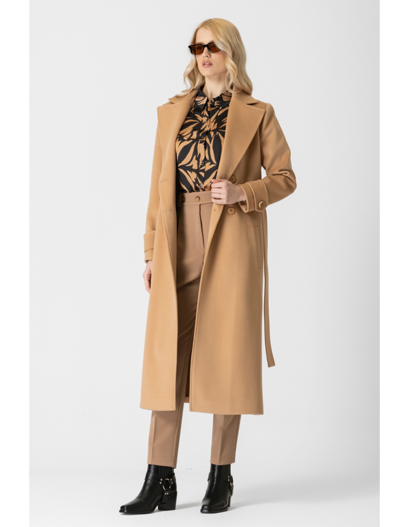 Παλτό διαγωνάλ Cashmere touch