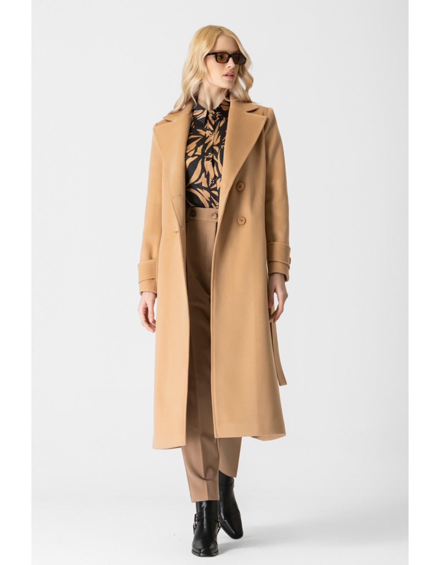 Παλτό διαγωνάλ Cashmere touch