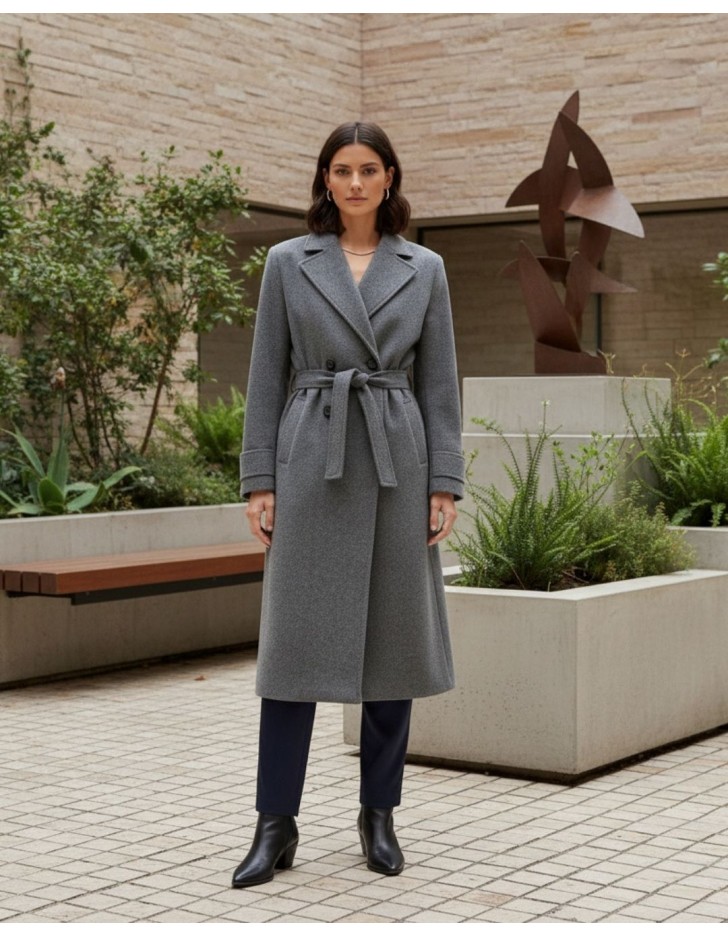 Παλτό διαγωνάλ Cashmere touch