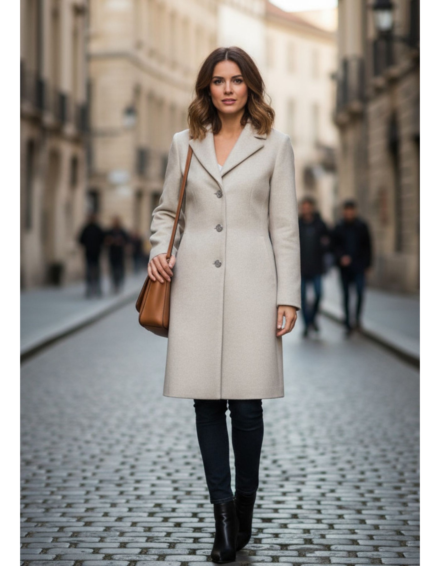 Παλτό χνουδωτό πέτο γιακά