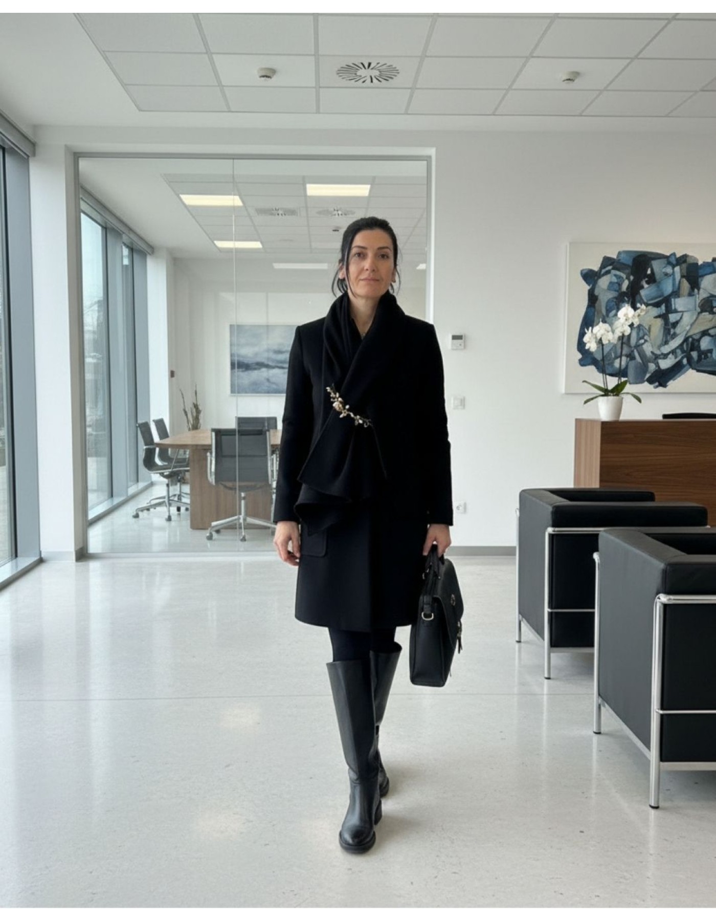 Παλτό Vital φουλάρι αποσπώμενο