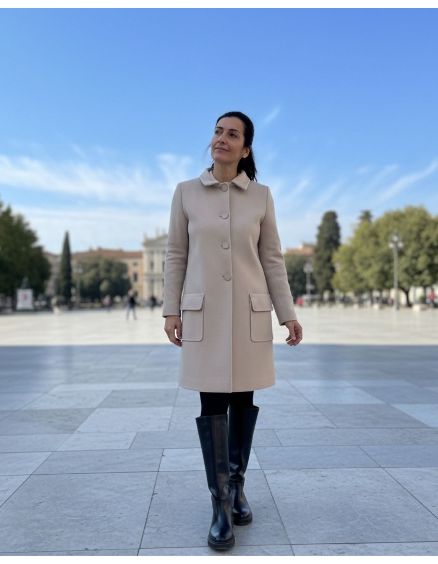 Παλτό Vital φουλάρι αποσπώμενο