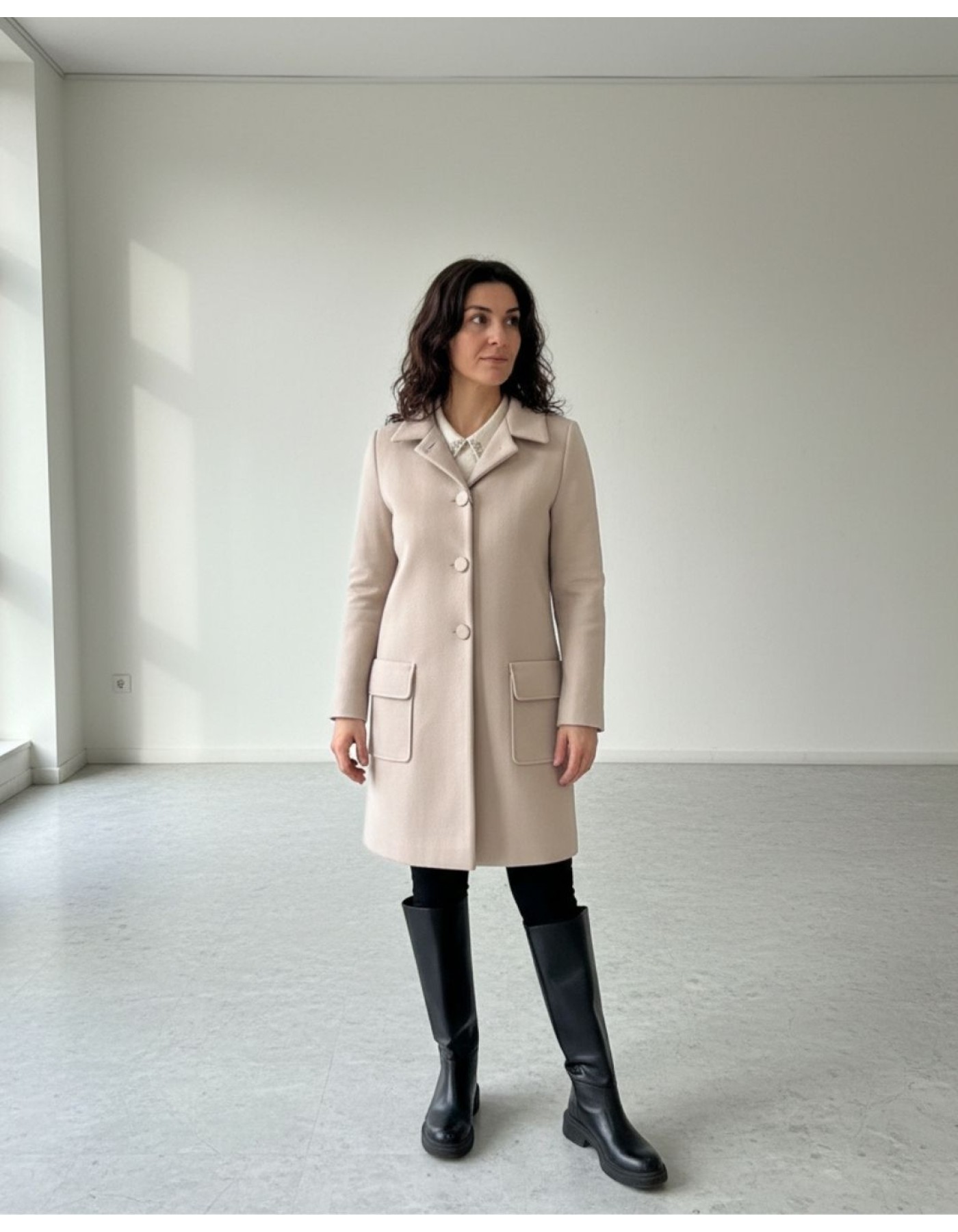 Παλτό Vital φουλάρι αποσπώμενο