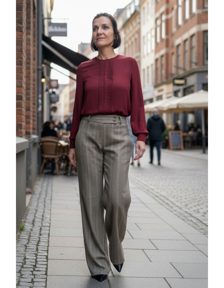 Παντελόνι ριγέ lurex riga Παντελόνι ριγέ lurex riga