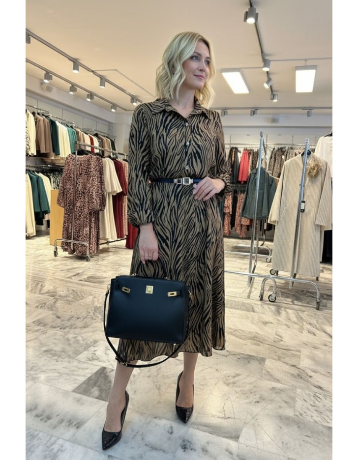 Φόρεμα Zebra διαφάνεια λάστιχο