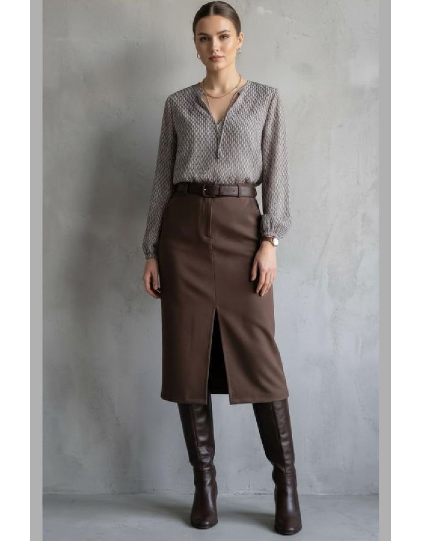 Φούστα Scuba Suede
