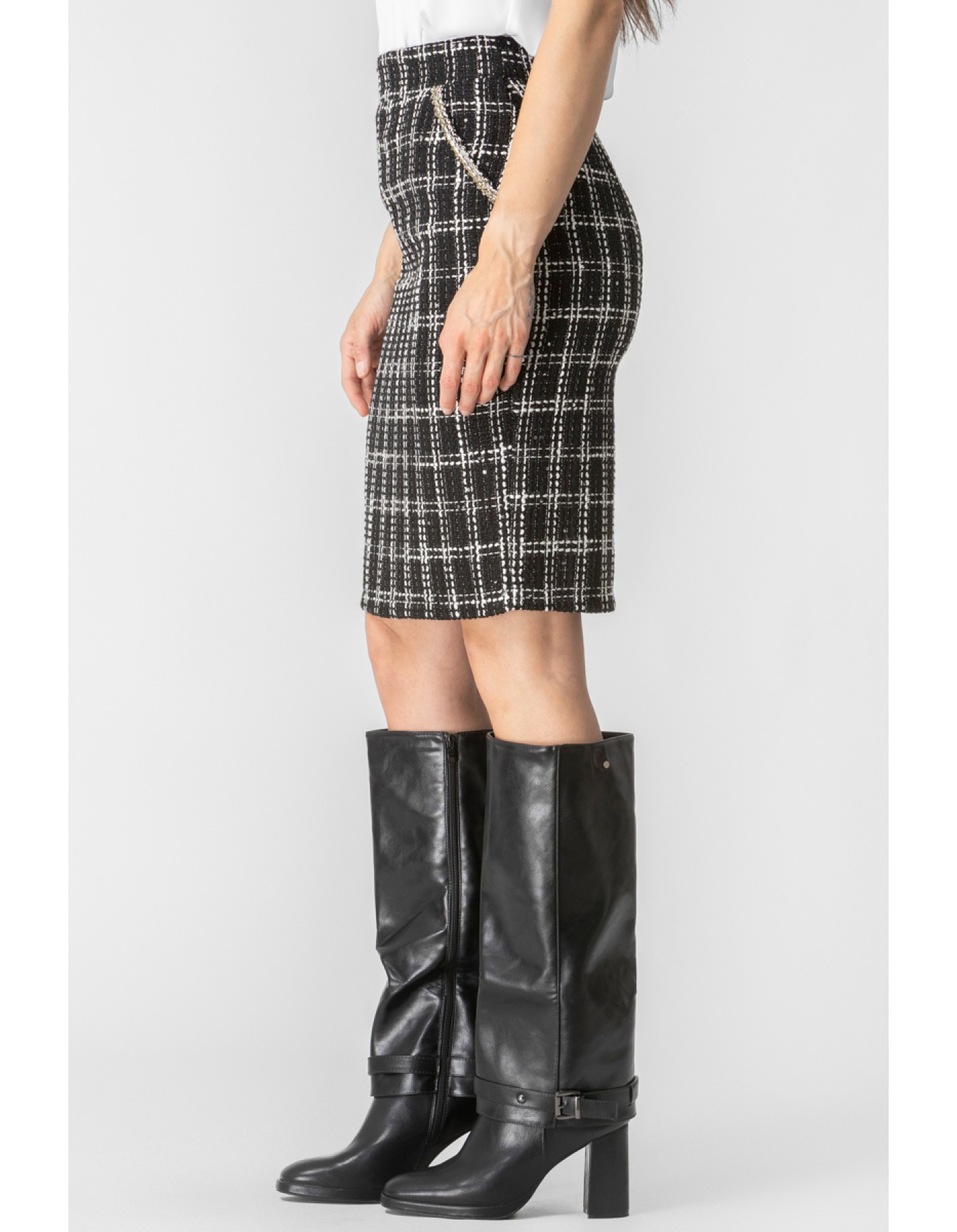 Φούστα Tweed lurex Claudia