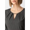 Φόρεμα ριγέ Lurex αλυσίδα