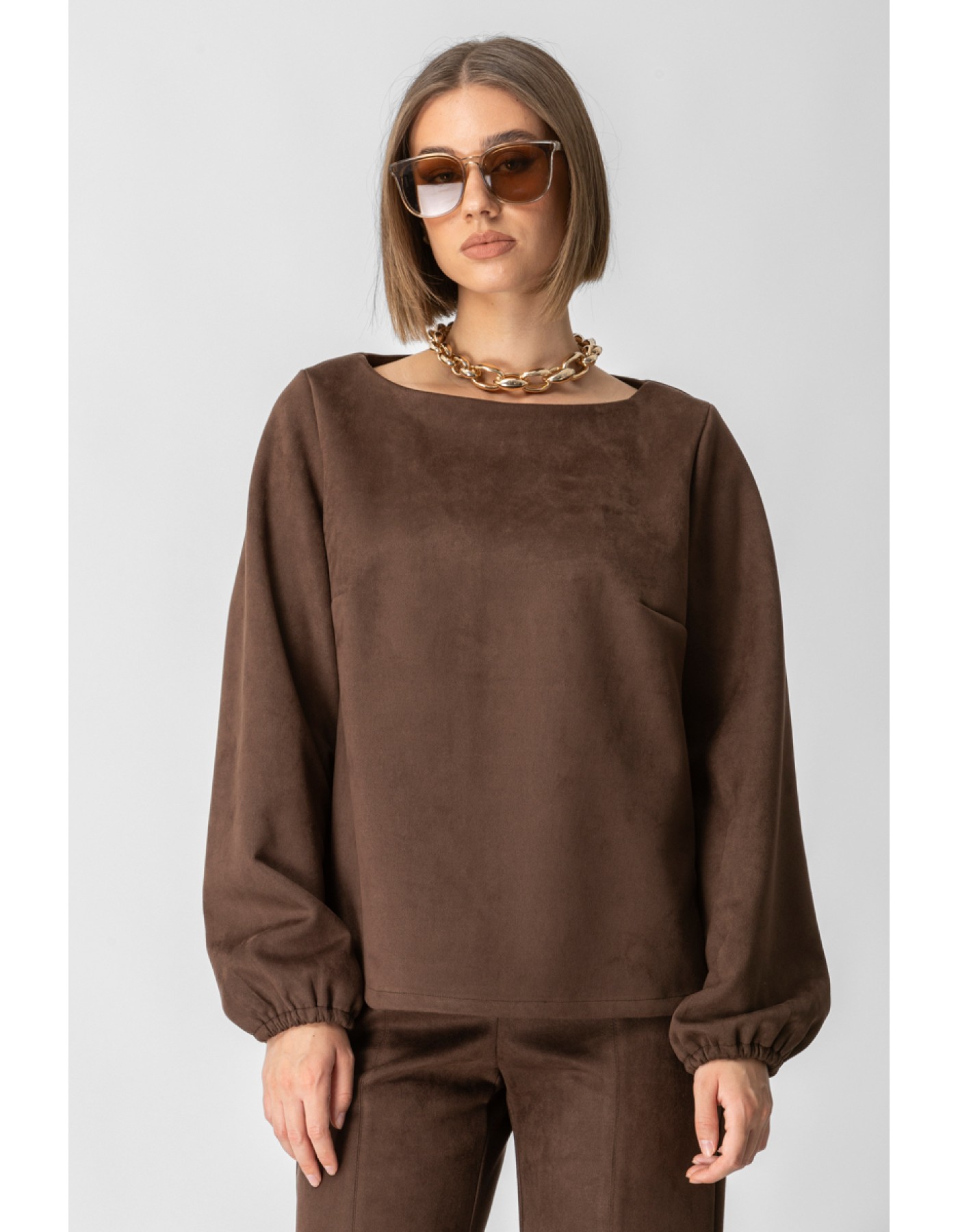 Μπλούζα Suede Scuba
