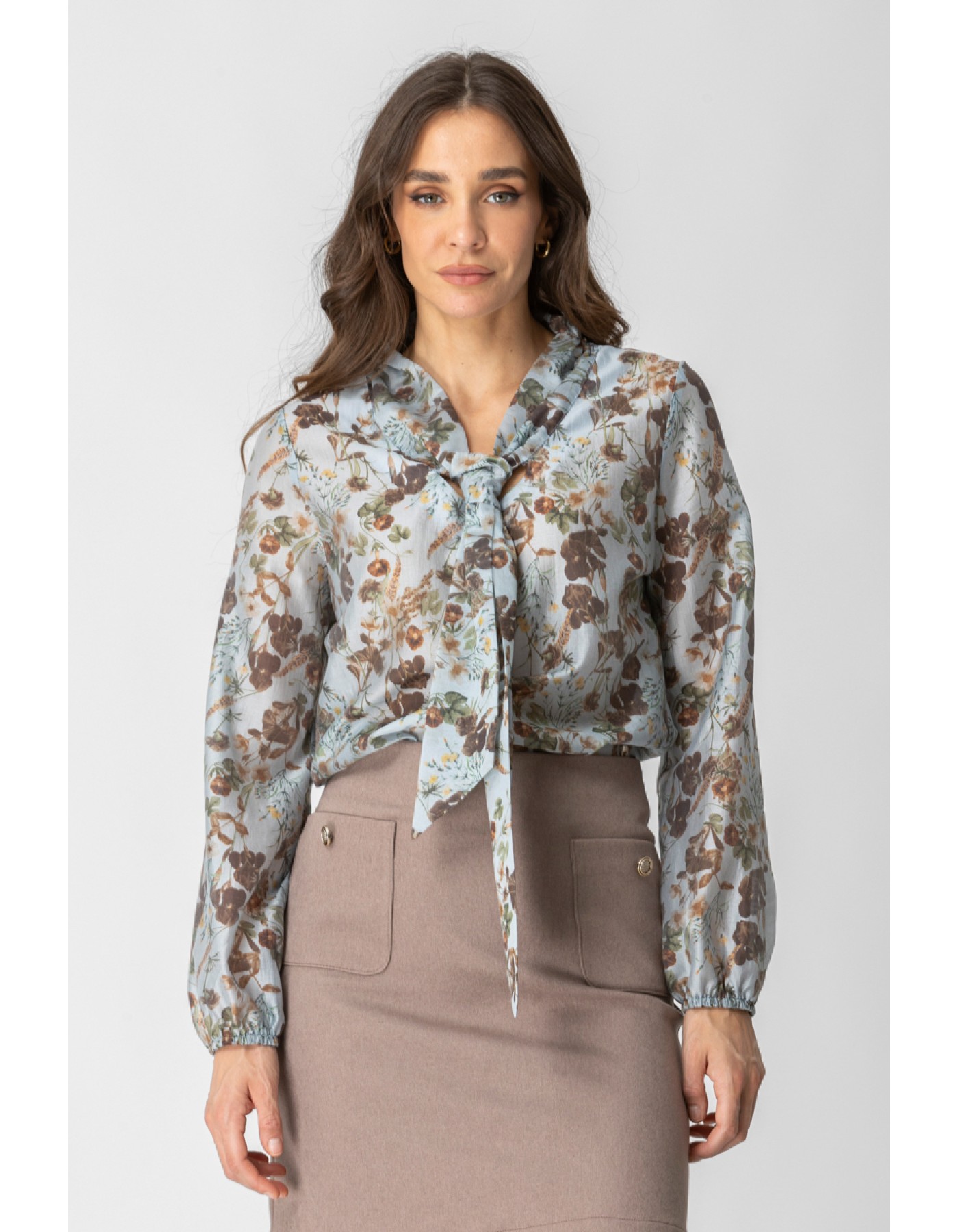 Μπλούζα Lyocel Floral