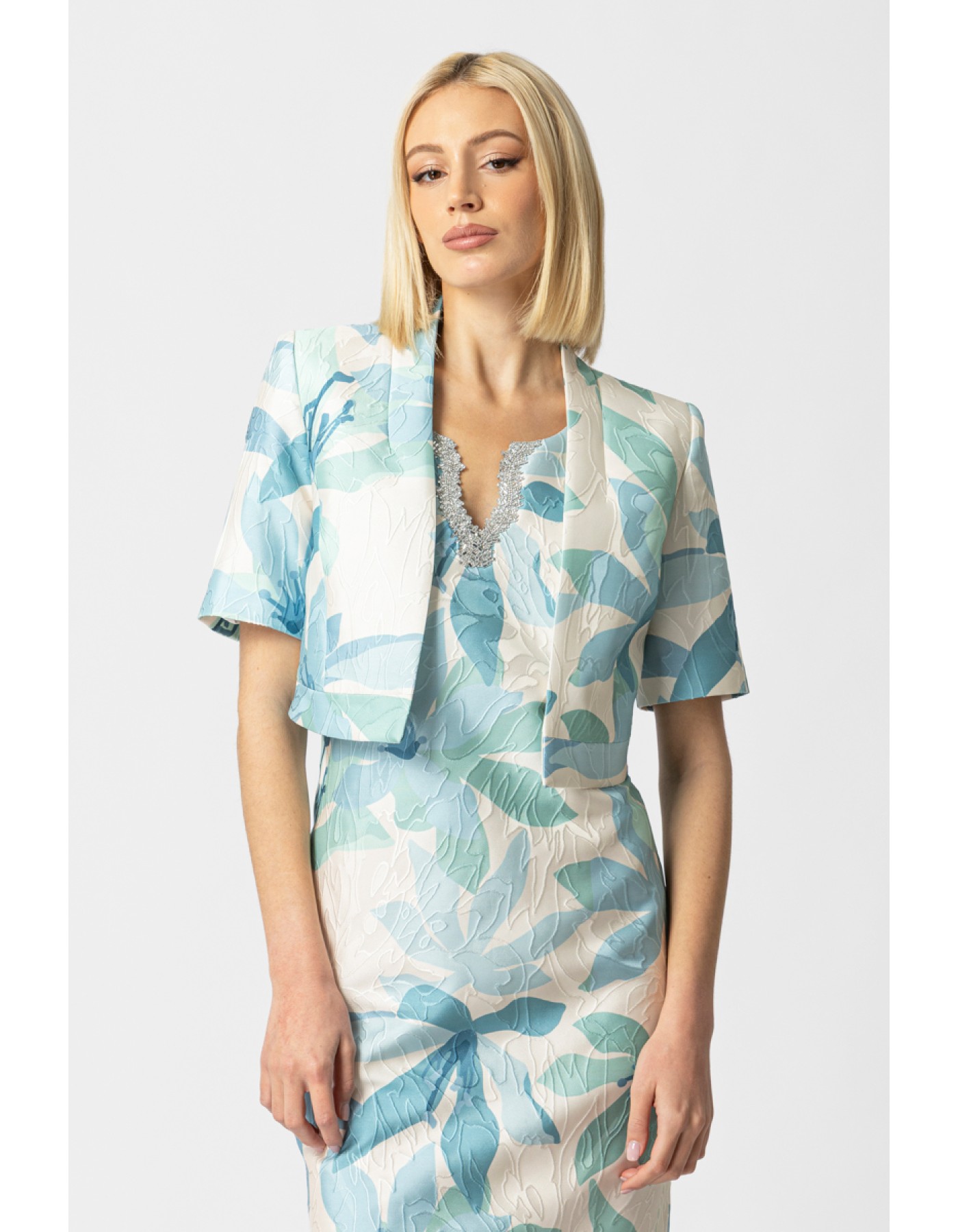 Σακάκι κοντό ζακάρ Angelica