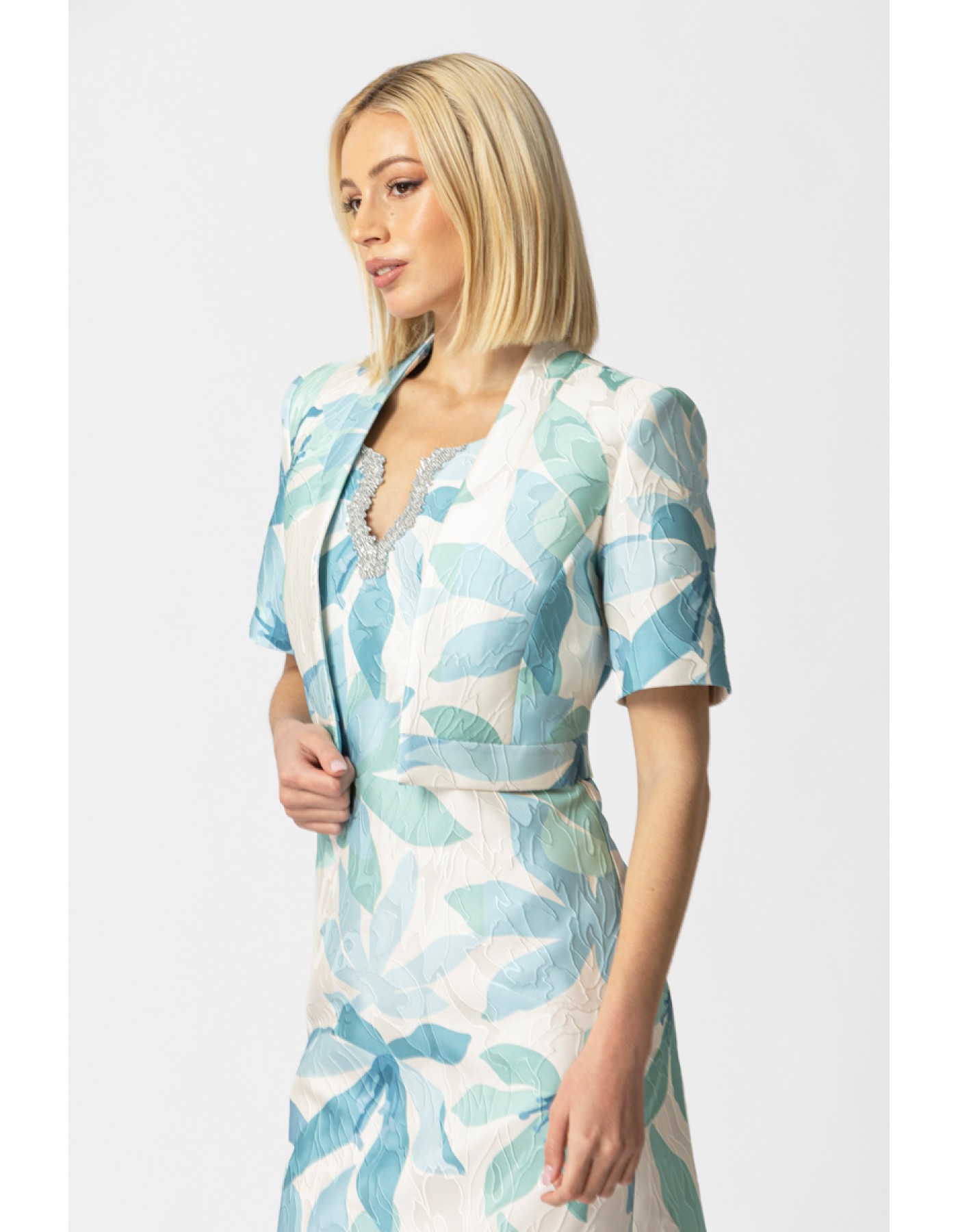 Σακάκι κοντό ζακάρ Angelica