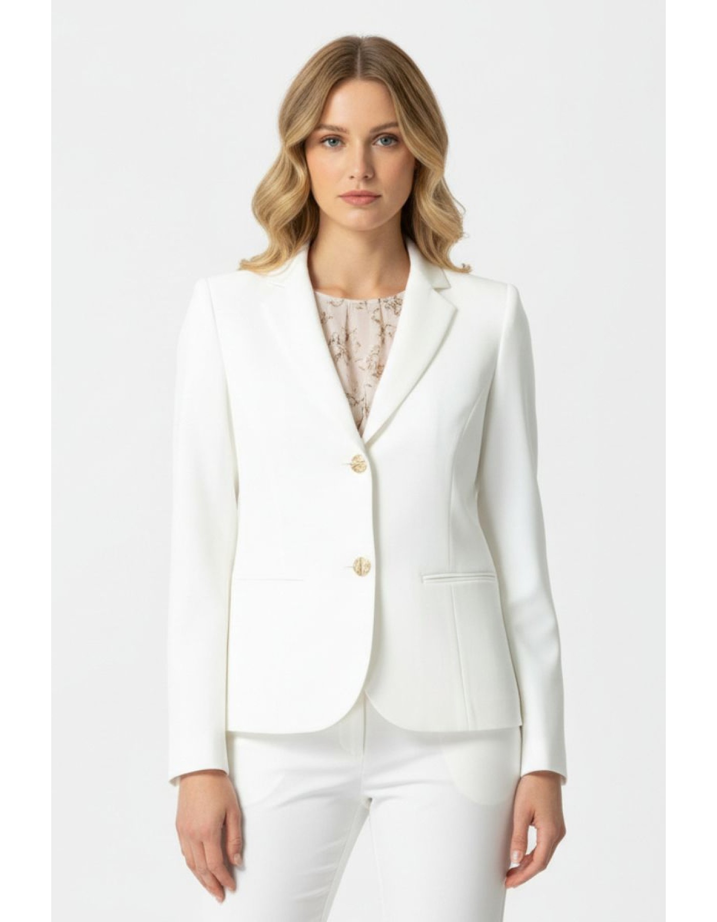 Σακάκι μεσάτο κρεπ_Muffin γιακάς