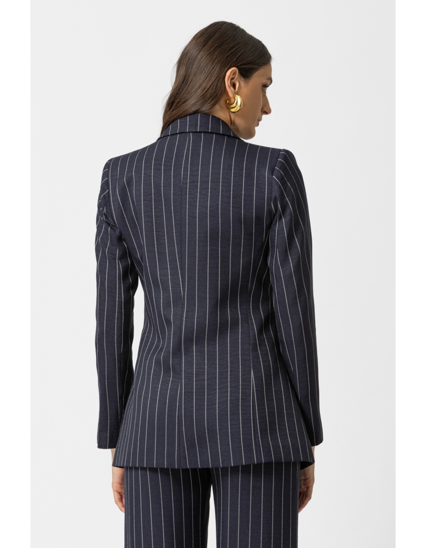 Σακάκι ριγέ μπλε