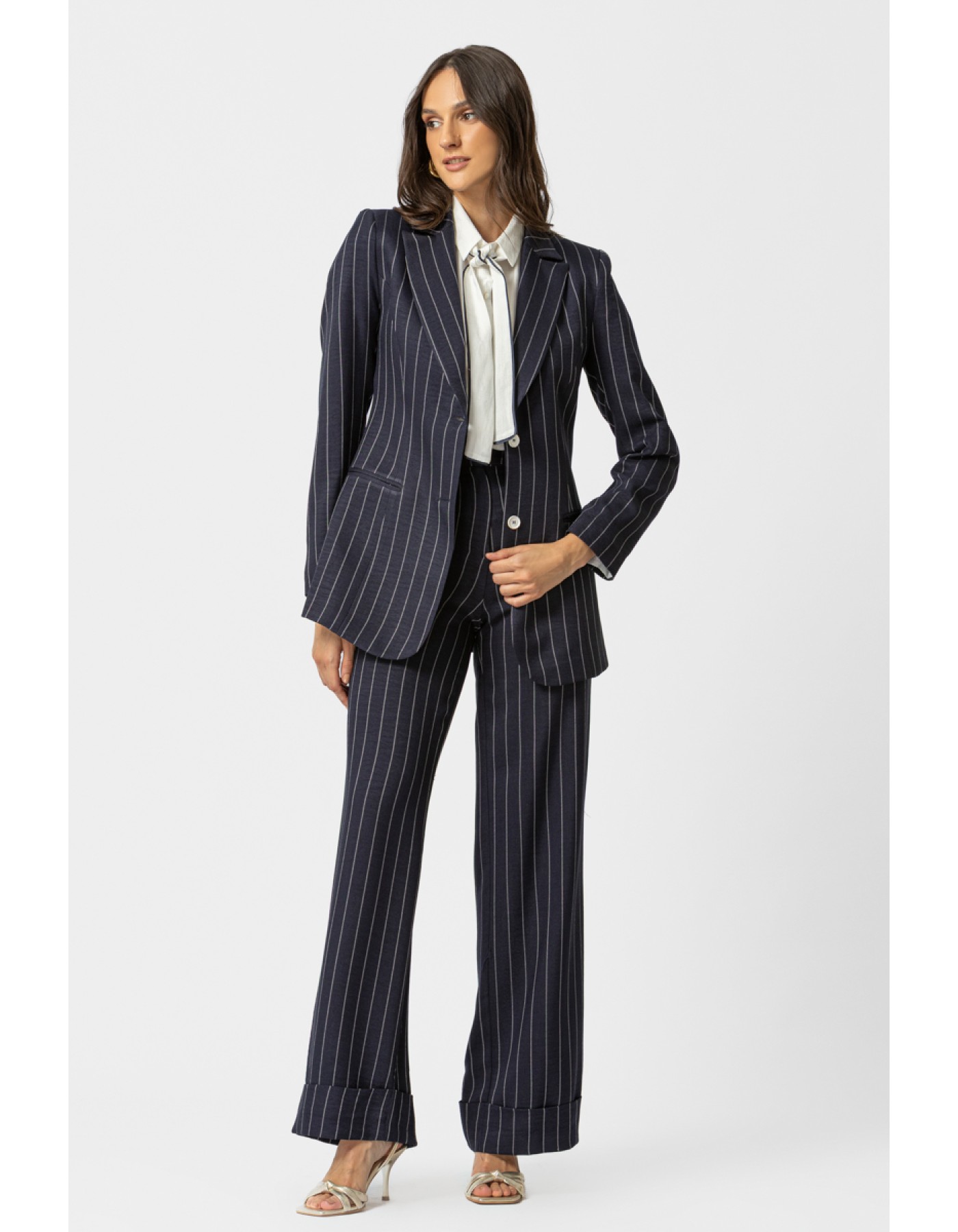 Σακάκι ριγέ μπλε