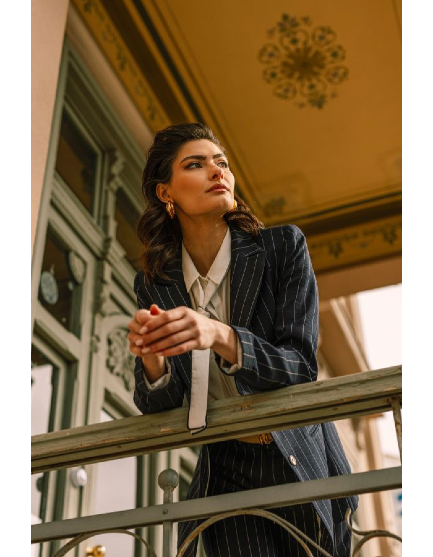 Σακάκι ριγέ μπλε