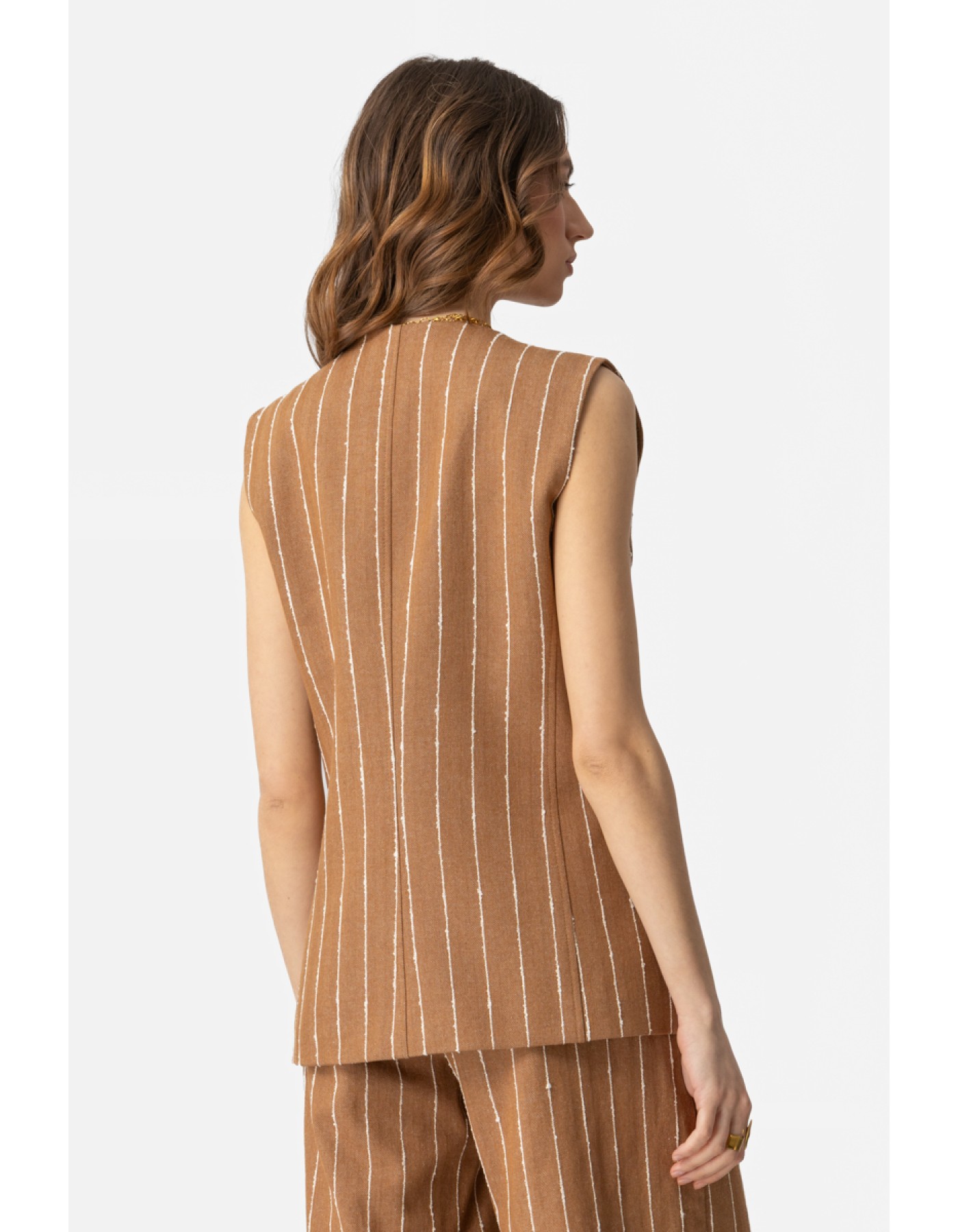 Γιλέκο ριγέ Natural