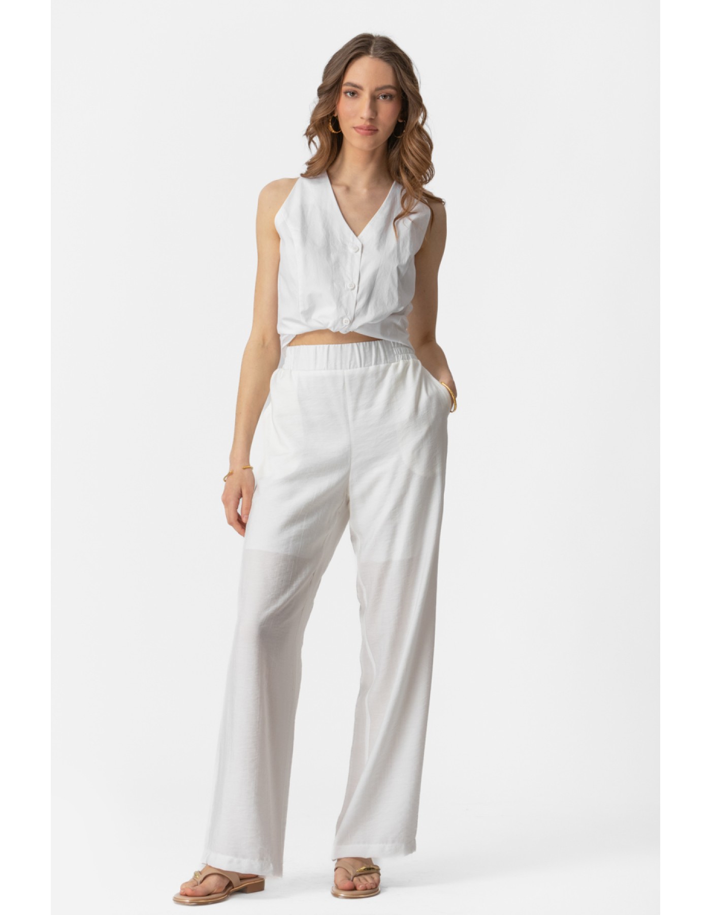 Παντελόνι eco-Palma τσαλακωτό