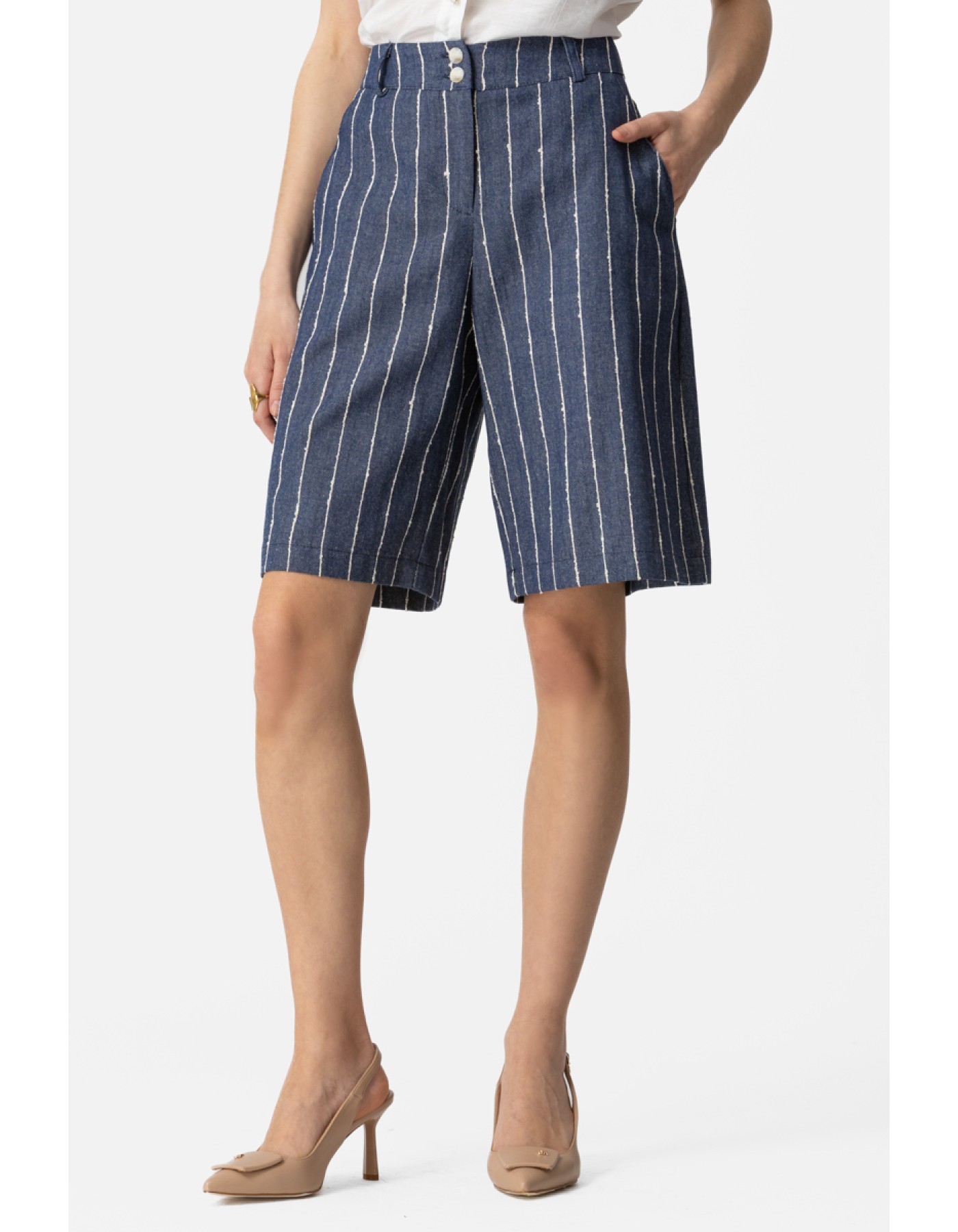 Βερμούδα ριγέ Natural