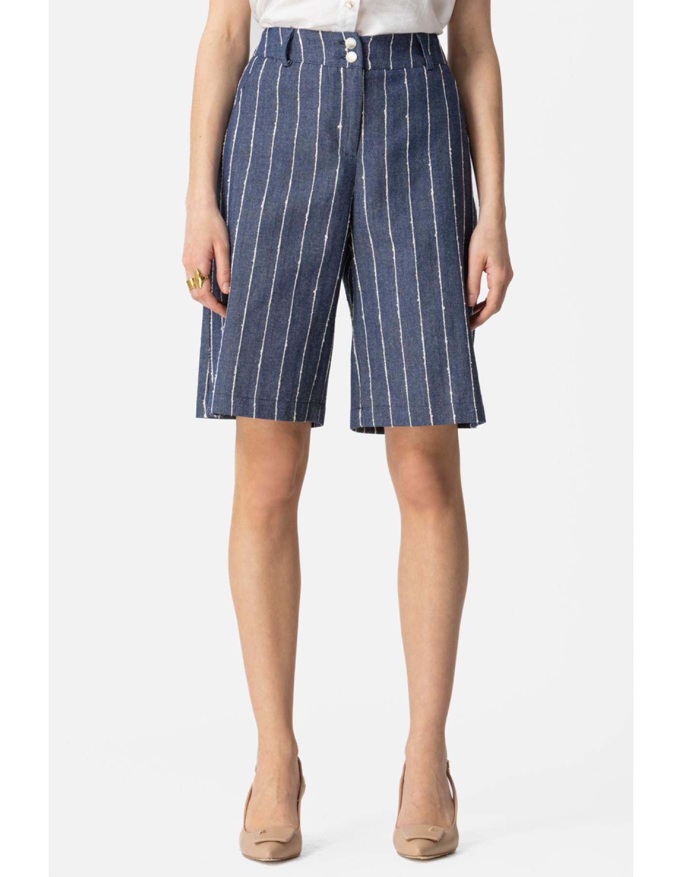 Βερμούδα ριγέ Natural