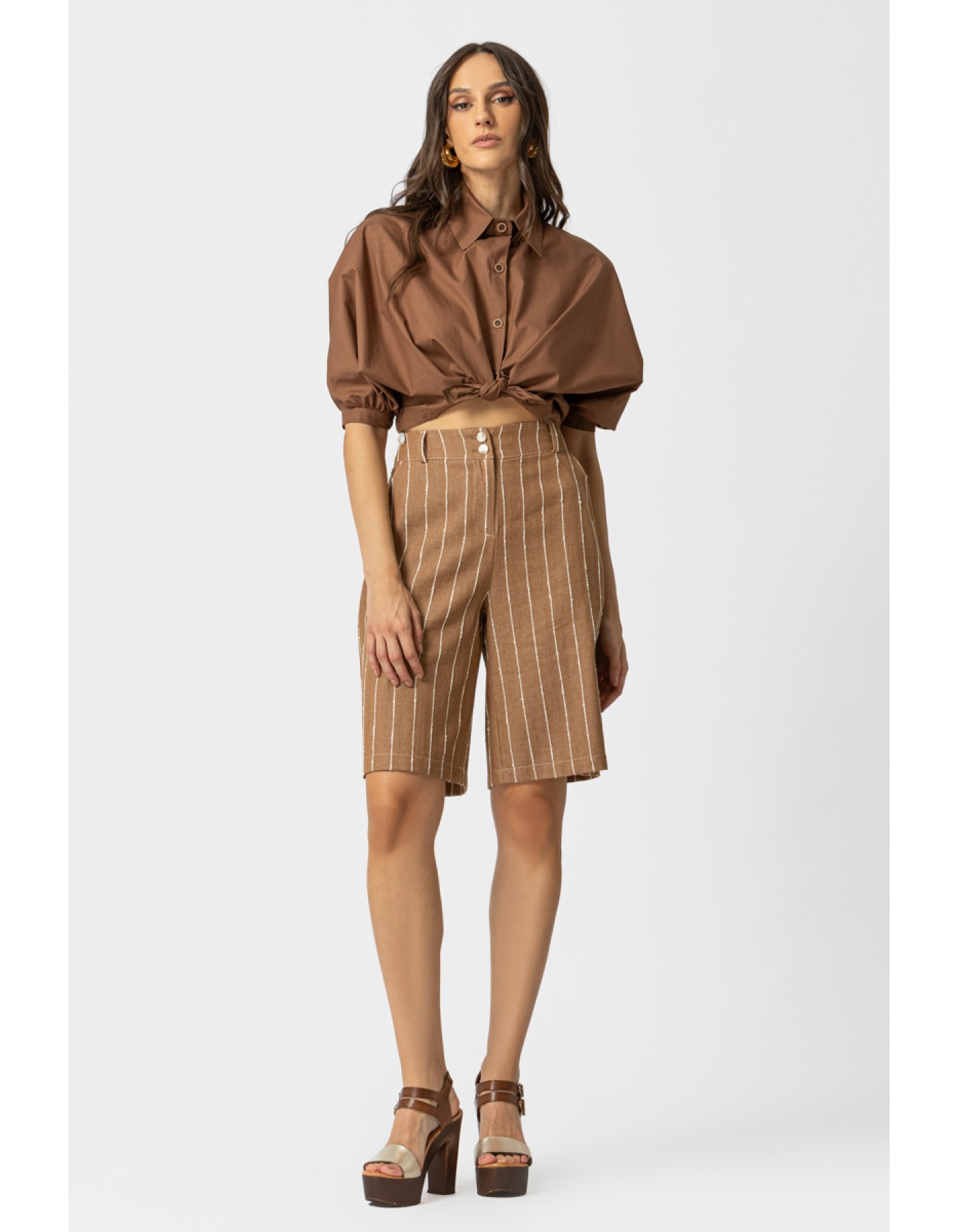 Βερμούδα ριγέ Natural