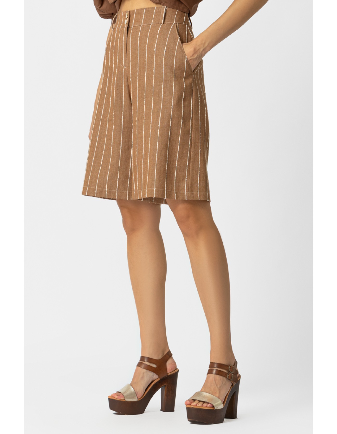 Βερμούδα ριγέ Natural